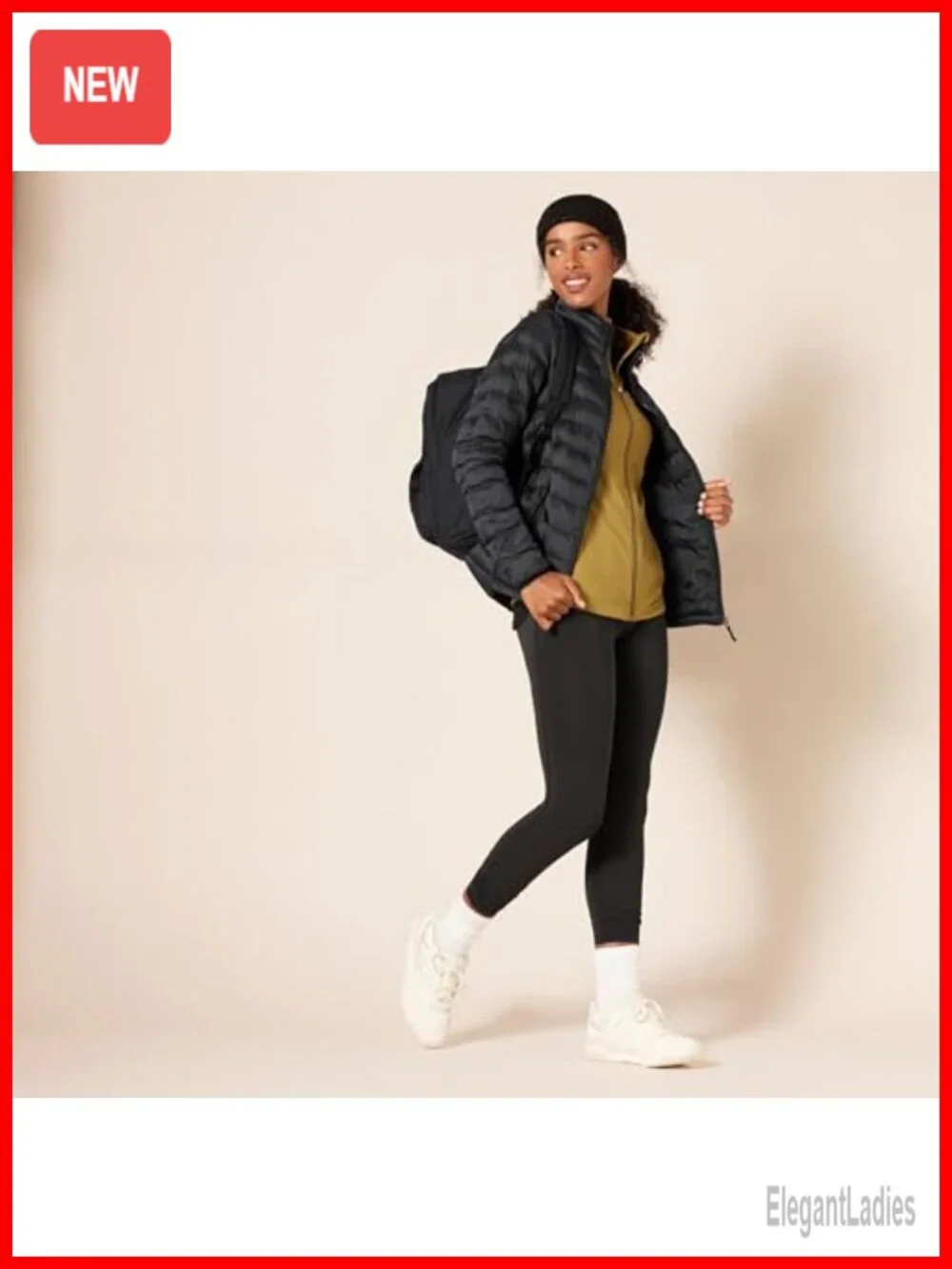 Women's Lightweight Water-Resistant Packable Puffer Jacket Long-Sleeve Quilted